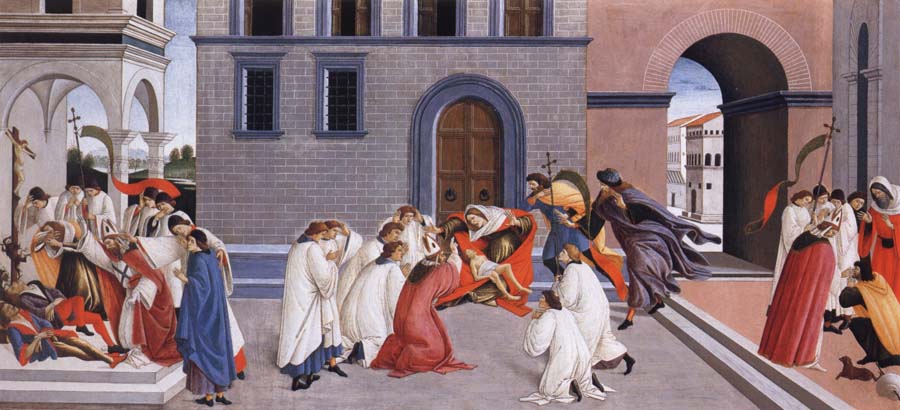 Sandro Botticelli Miracles of Saint Zenobius